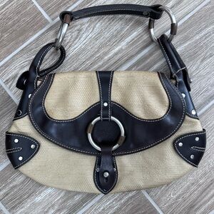 Ruehl No.925 Tan and Brown Leather Shoulder Bag